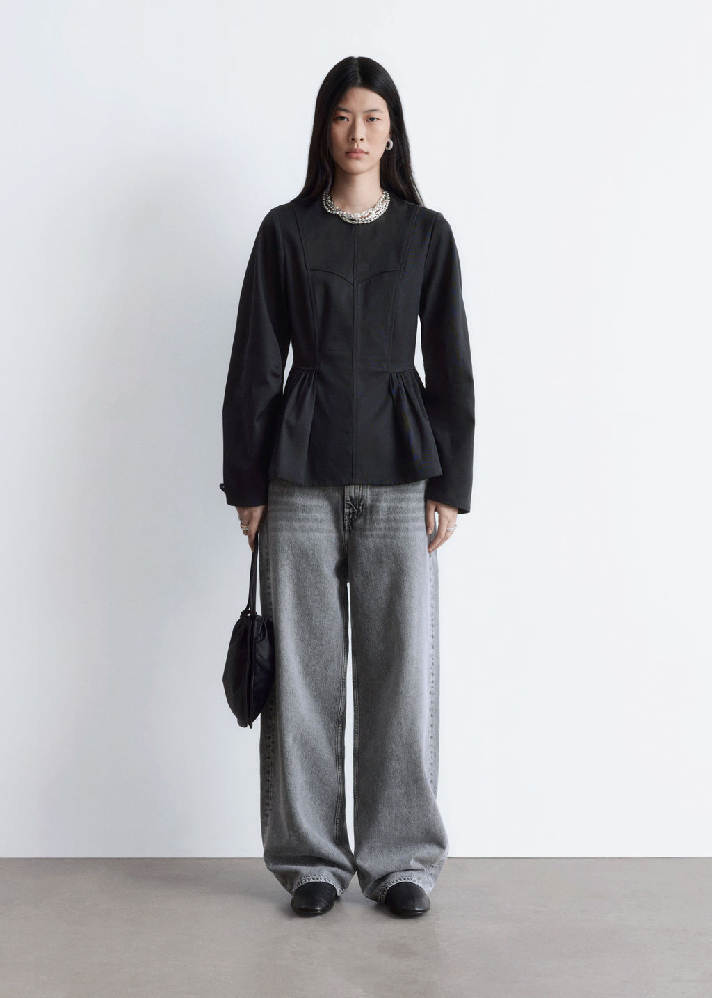 Top peplum de algod?n - H&m фото 9