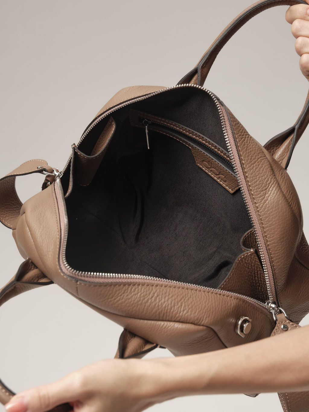 Кожаная сумка Kandys DBR 31206 коричневый лист  фото 7