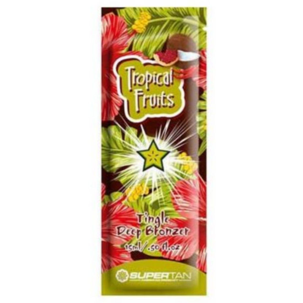 SuperTan Крем для загара тропические фрукты с тингл-эффектом / Tropical Fruits, 15 мл