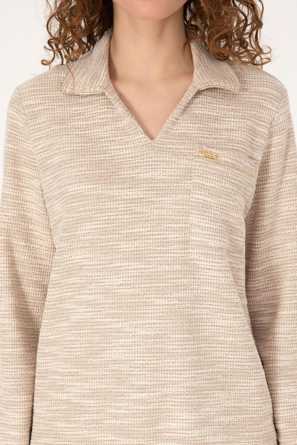 Kad_n Krem Sweatshirt - U.s. polo assn фото 6