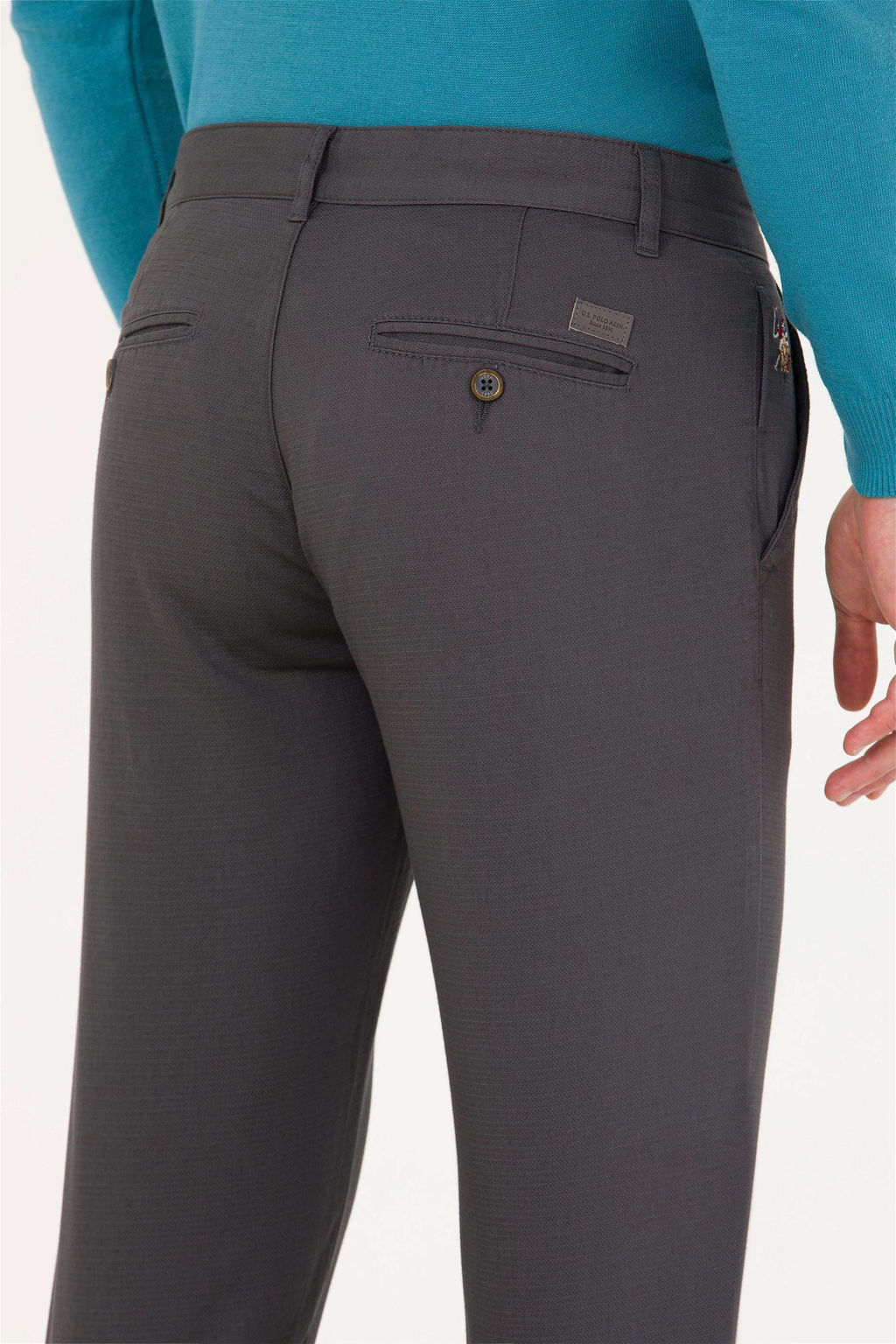 U. S. Polo Assn / Мужские брюки из плотной ткани антрацитового цвета - U.s. polo assn фото 14