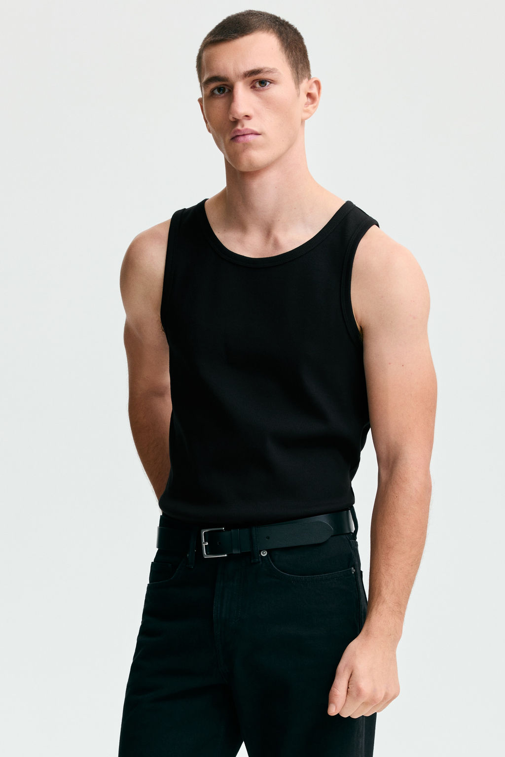 Camiseta sin mangas en canal? Slim Fit - H&m фото 6