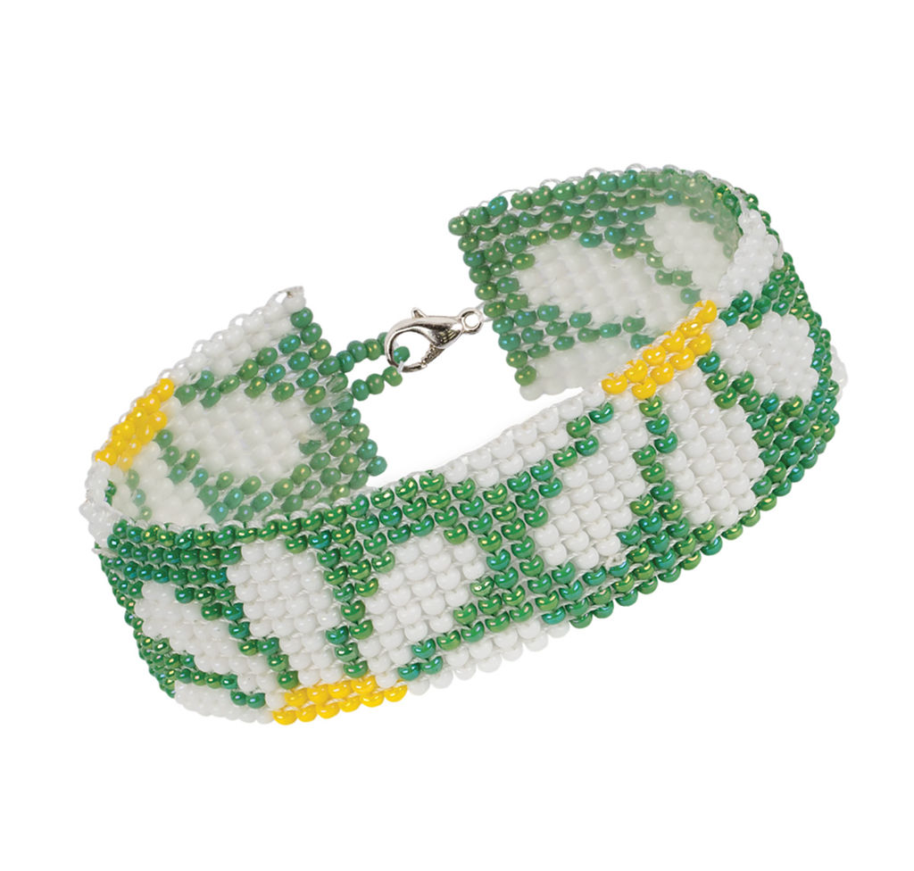 Klart набор для бисероплетения 11-008 Браслет. Ромашки 2.5 см