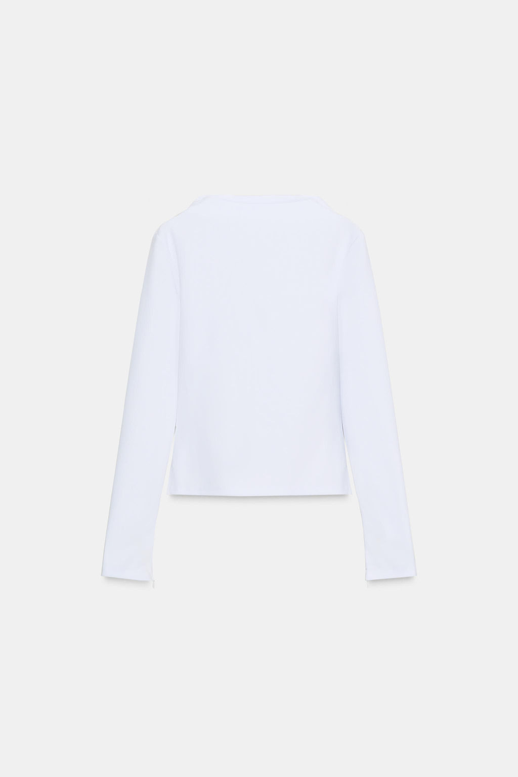 CREPE HIGH NECK T-SHIRT - Zara фото 6