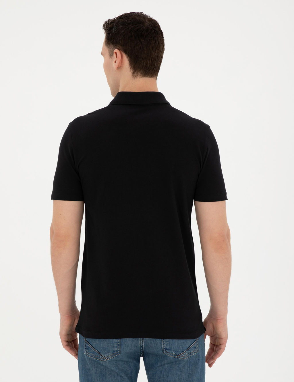 Siyah Slim Fit Ti__rt