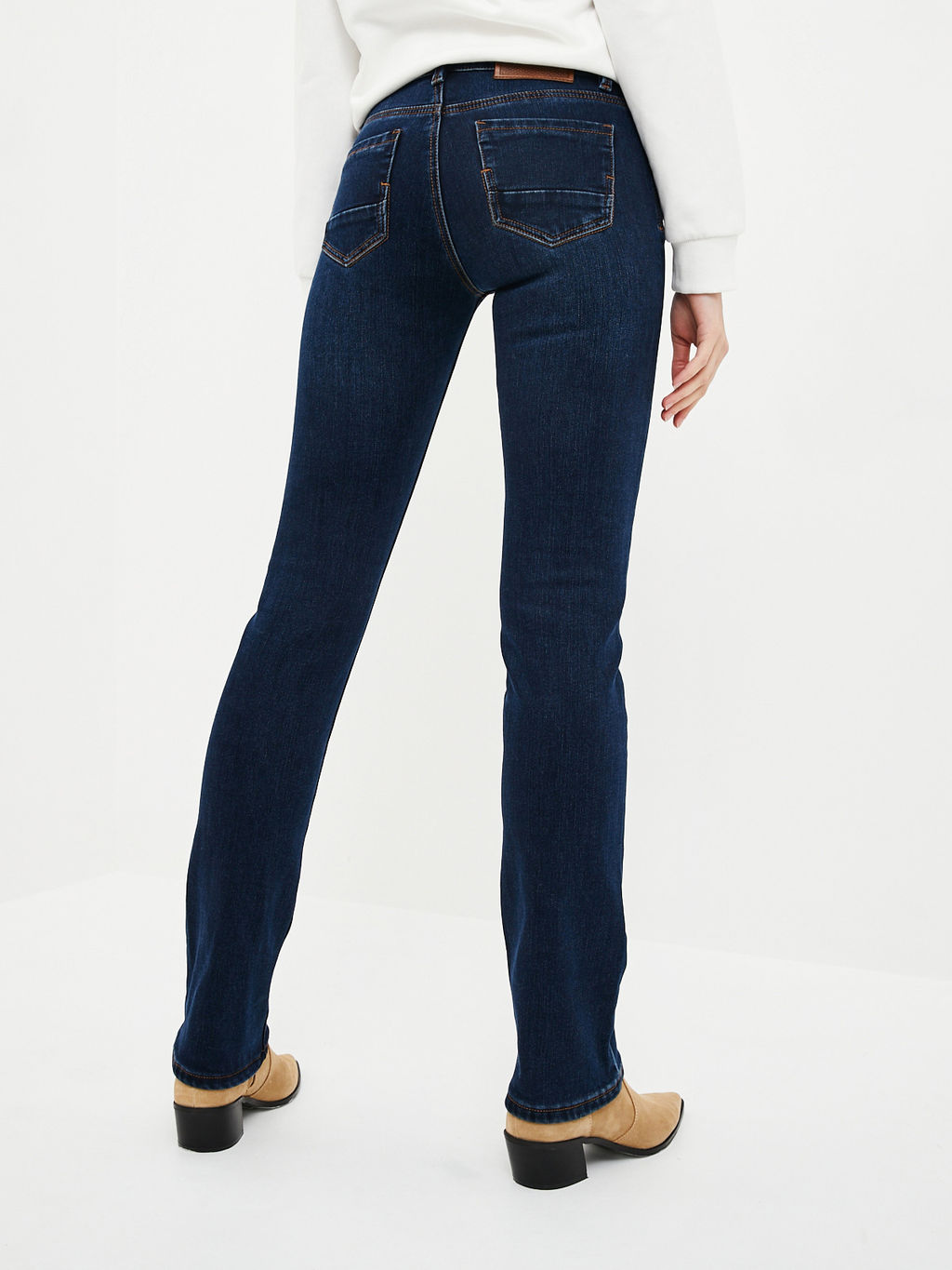 Утепленные женские джинсы широкого кроя с начесом - Mossmore фото 4