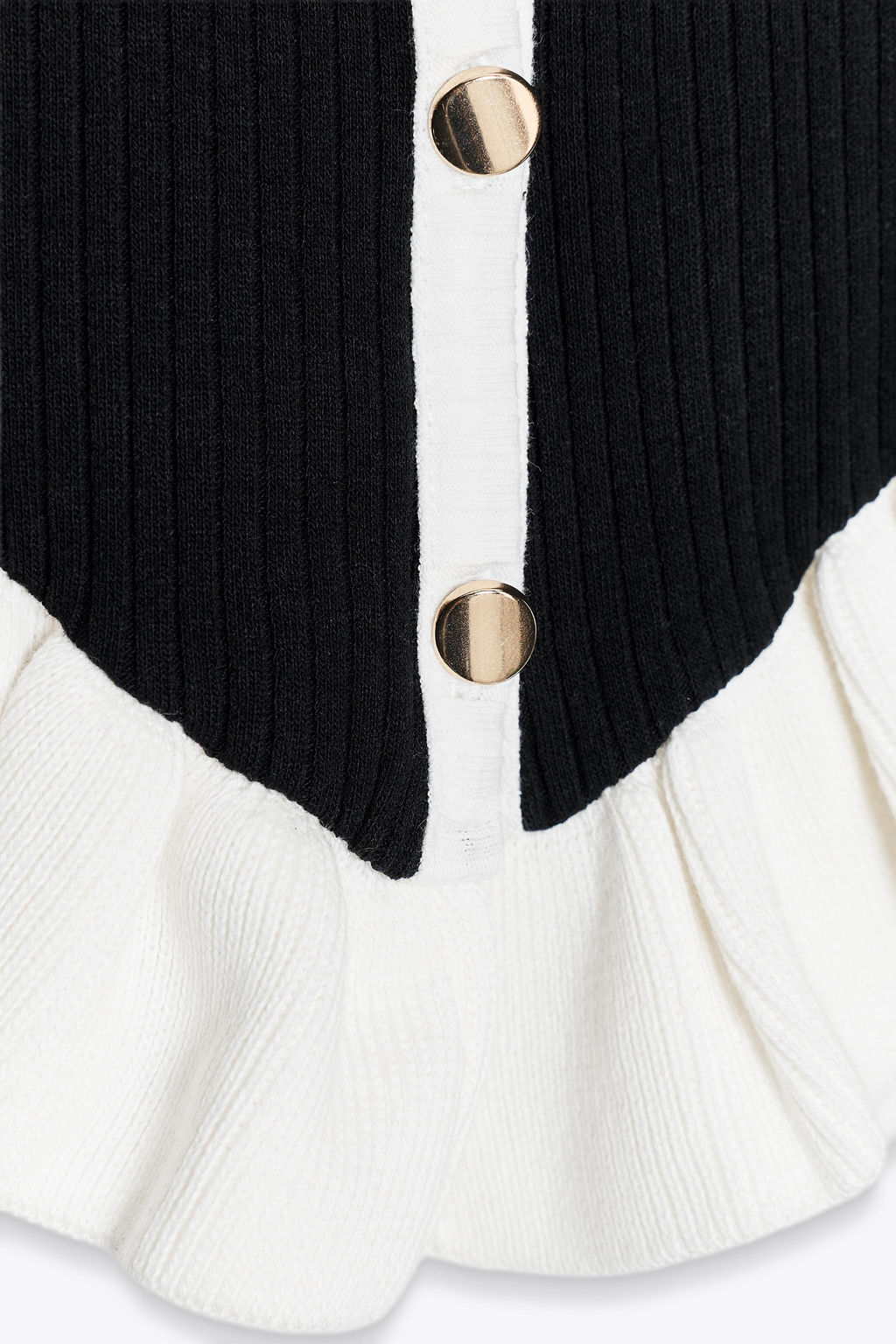 CONTRAST RUFFLE CARDIGAN - Zara фото 7