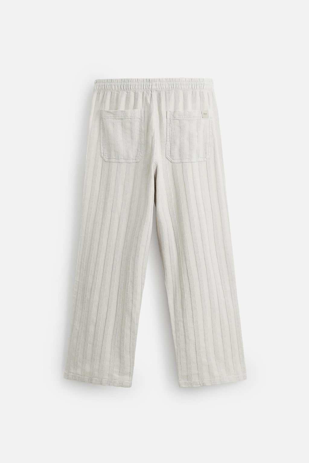 RELAXED FIT JACQUARD TROUSERS - Zara фото 8