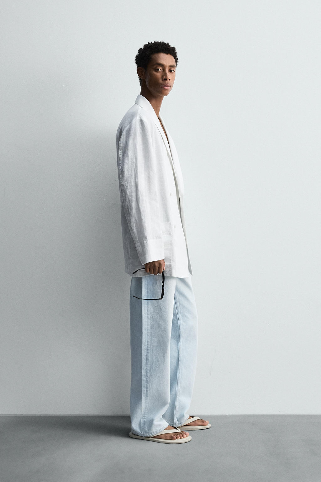 RELAXED FIT LINEN BLAZER - Zara фото 4