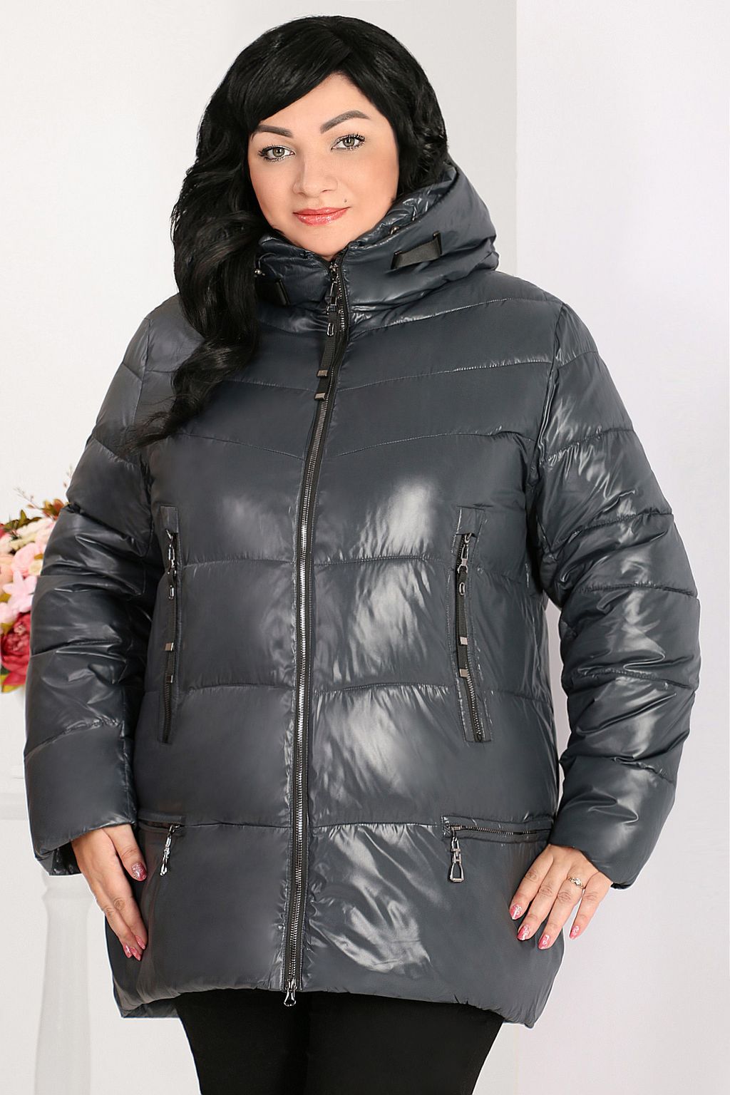 Куртка зимняя темно-зеленая