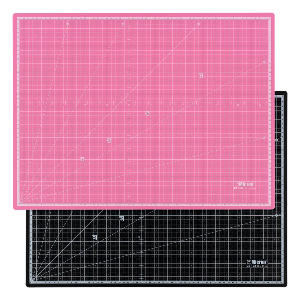Micron CET-02 Коврик (мат) для резки двусторонний полипропилен термоэластопласт 60 см х 45 см в пакете формат А2