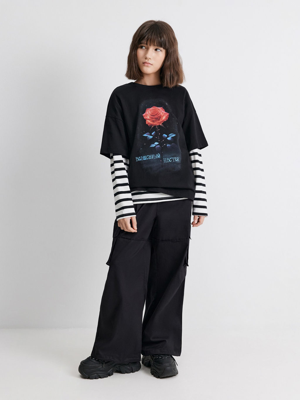 ACOOLA / Брюки детские для девочек Liza черный  фото 2