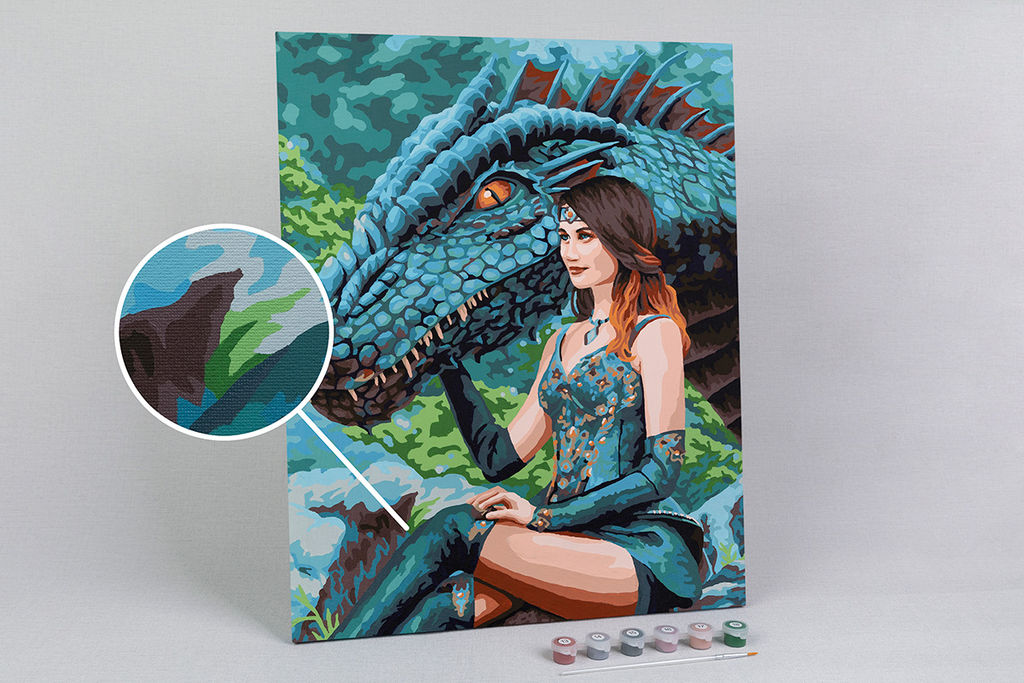 ФРЕЯ PNB/PL-210 Набор для раскрашивания по номерам 50 х 40 см Мать драконов фото 6