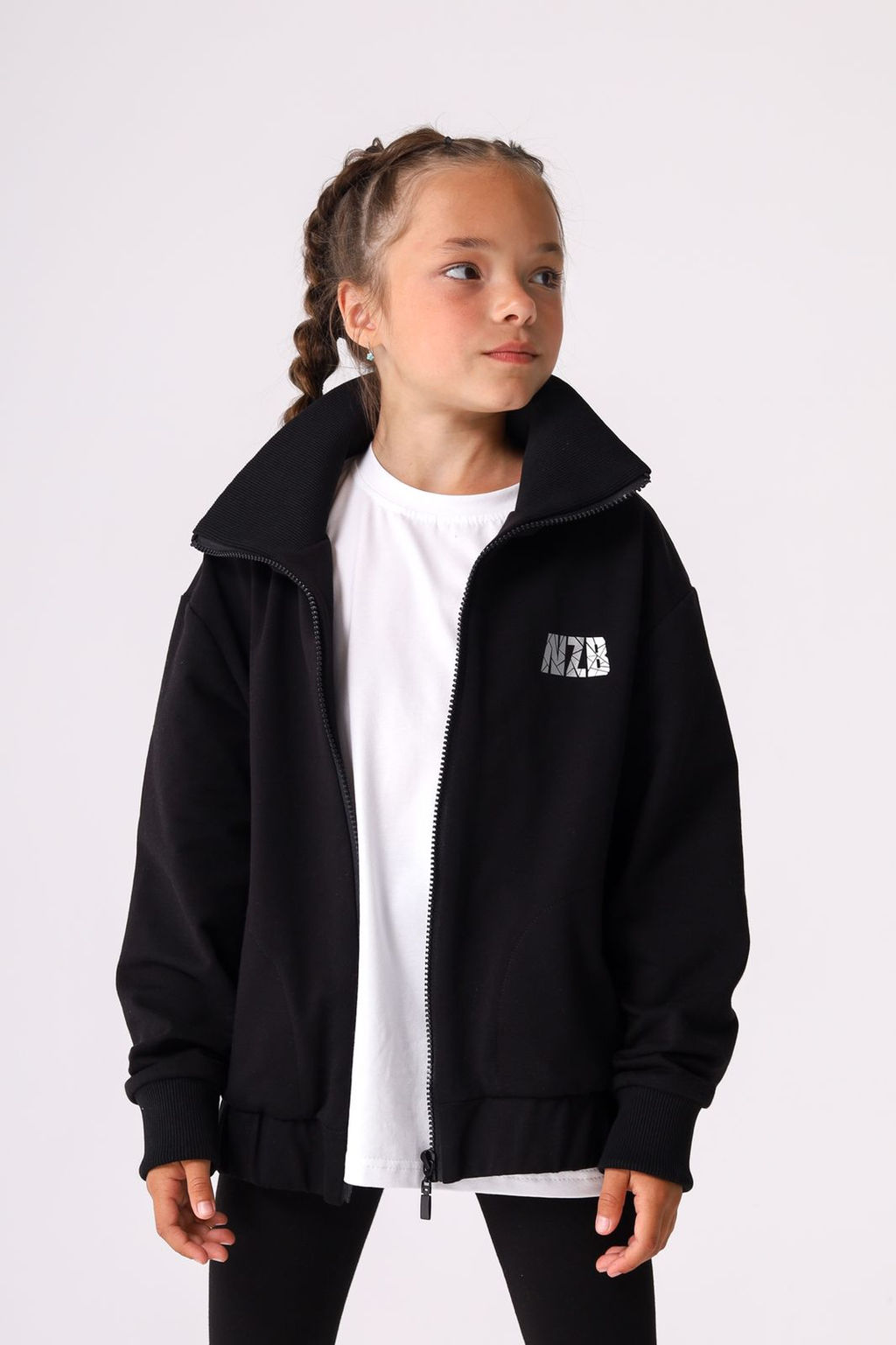 Кофта спортивная basic, черная