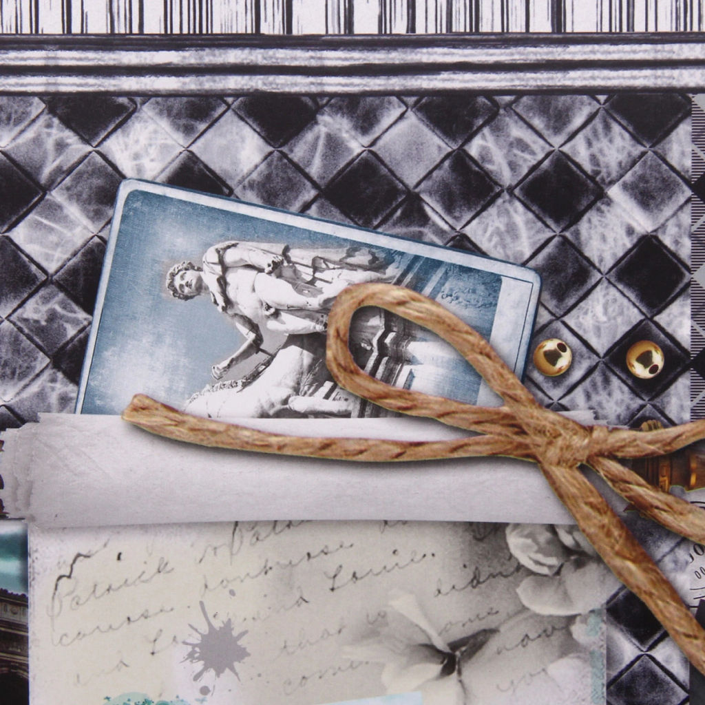 Цена за 12 шт. Пакет подарочный "Винтаж" 31*42*12 см, микс