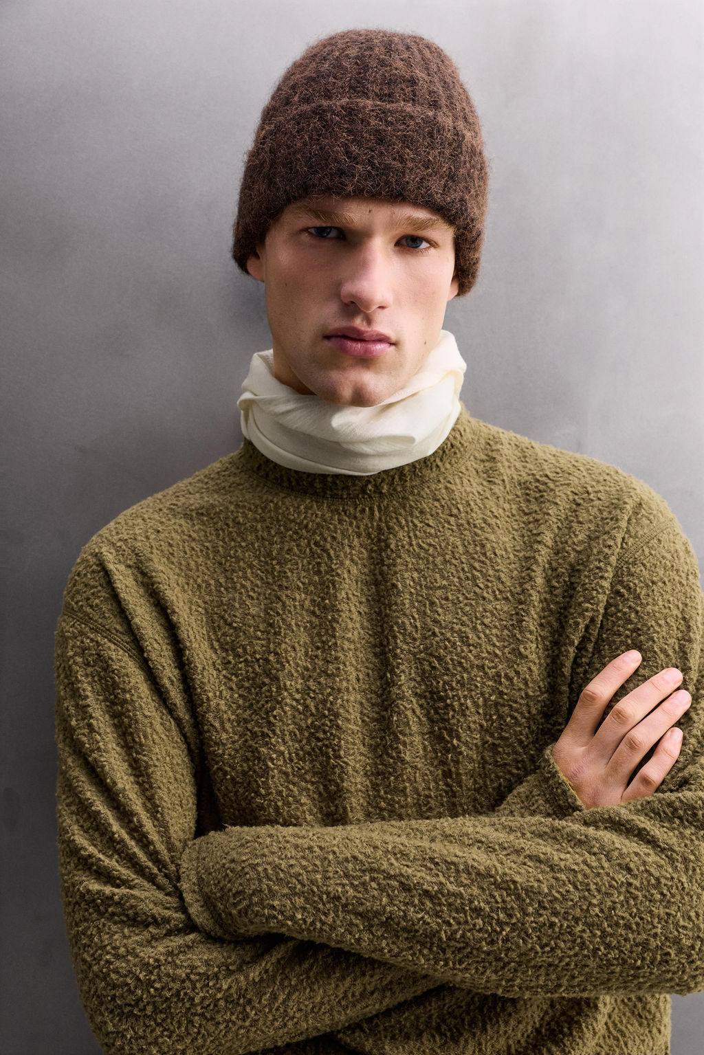 TEXTURED WOOL BLEND SWEATSHIRT - Zara фото 14