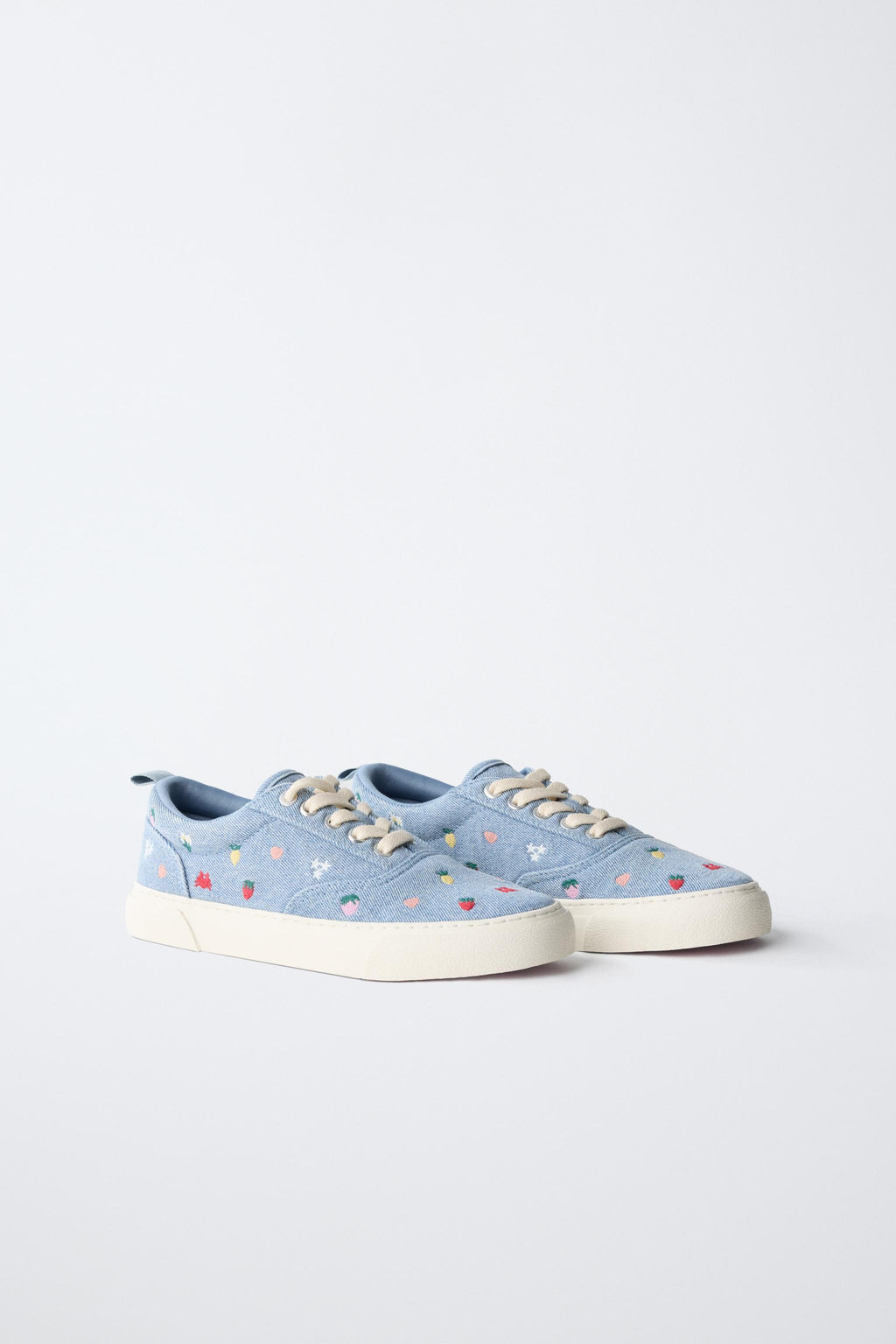 BAMBA ALGOD?N BORDADOS / Azul Lavanda - Zara фото 2