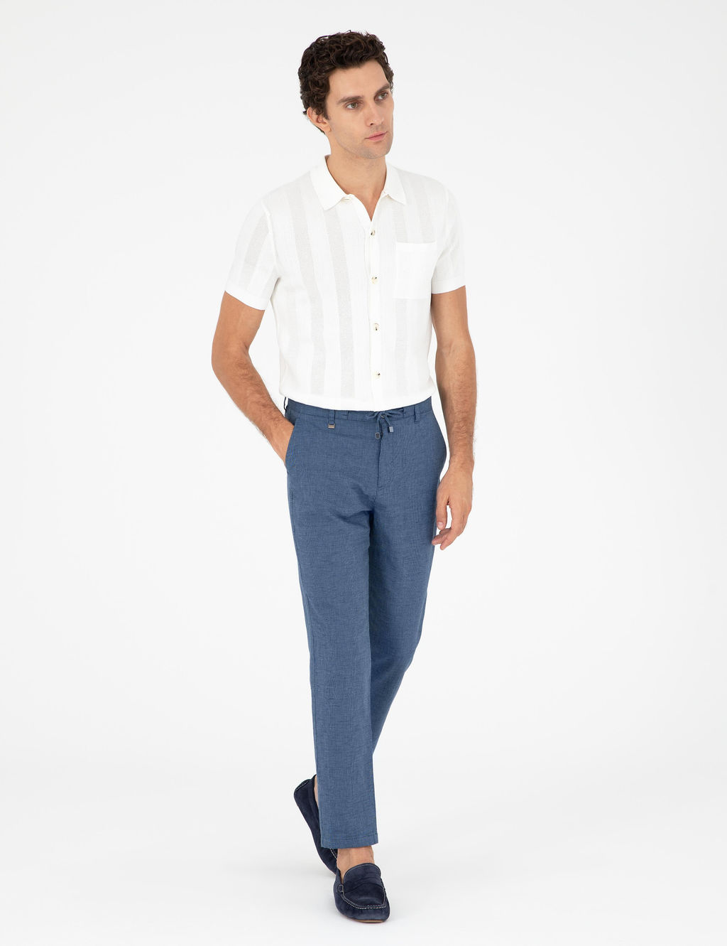 Кардиган узкого кроя цвета экрю из трикотажа - Cacharel фото 4