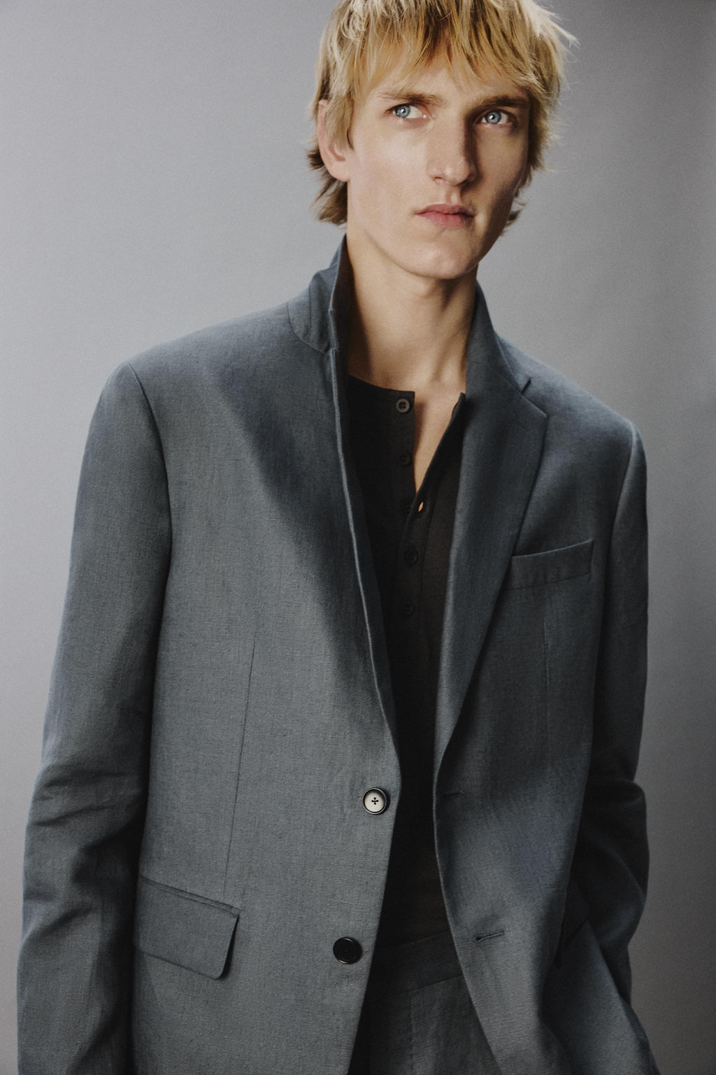 100% LINEN SUIT BLAZER - Zara фото 14