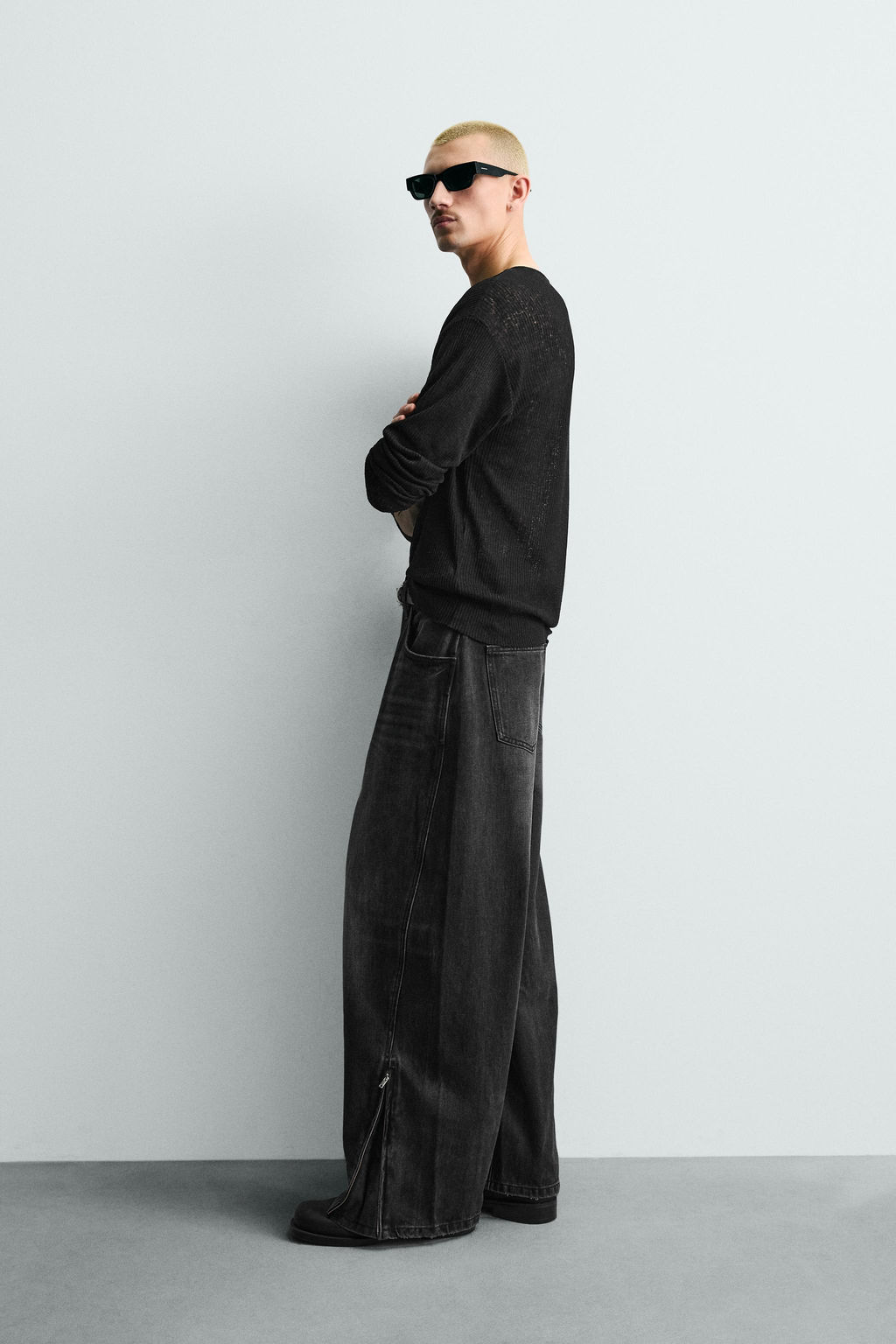 JEANS BALLOON FIT CREMALLERAS / Carb?n - Zara фото 4