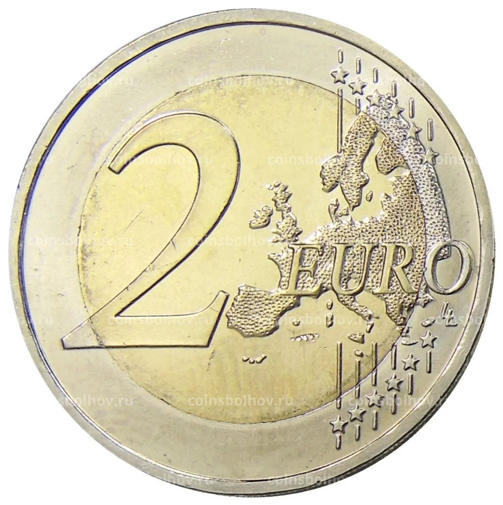 2 евро 2009 года J Германия Федеральные земли Германии  Церковь Людвига в Саарбрюккен, Саар