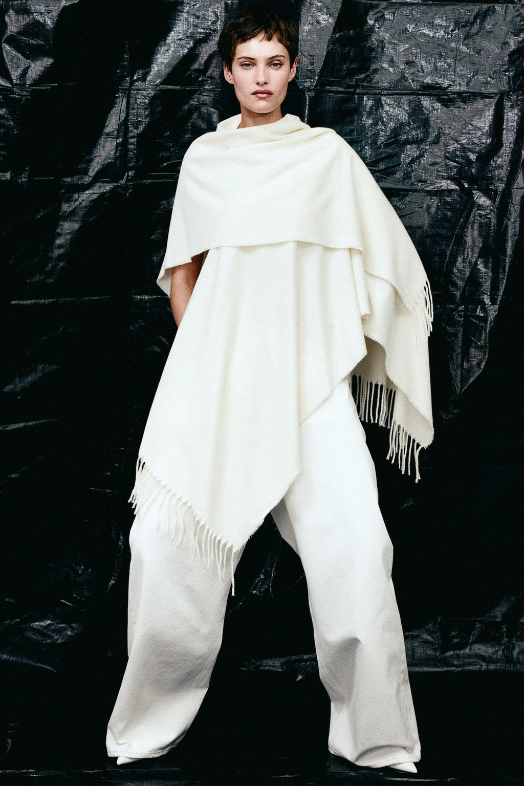 Poncho con flecos - H&m фото 3