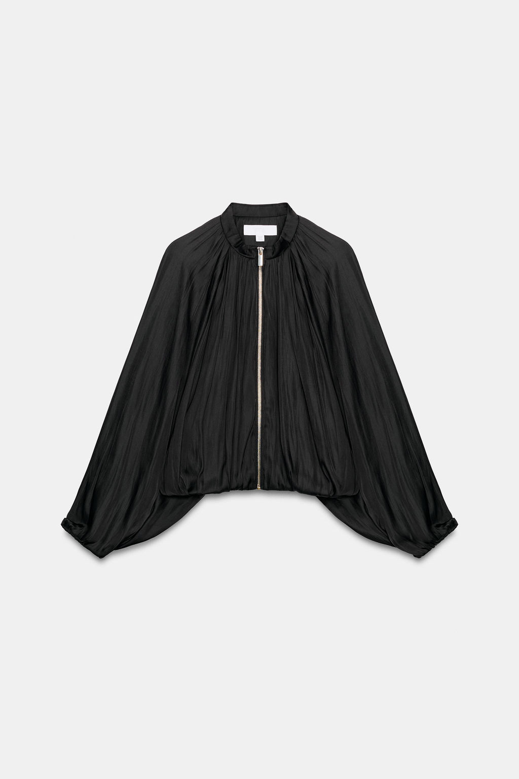 CHAQUETA BOMBER SATINADA / Negro - Zara фото 6
