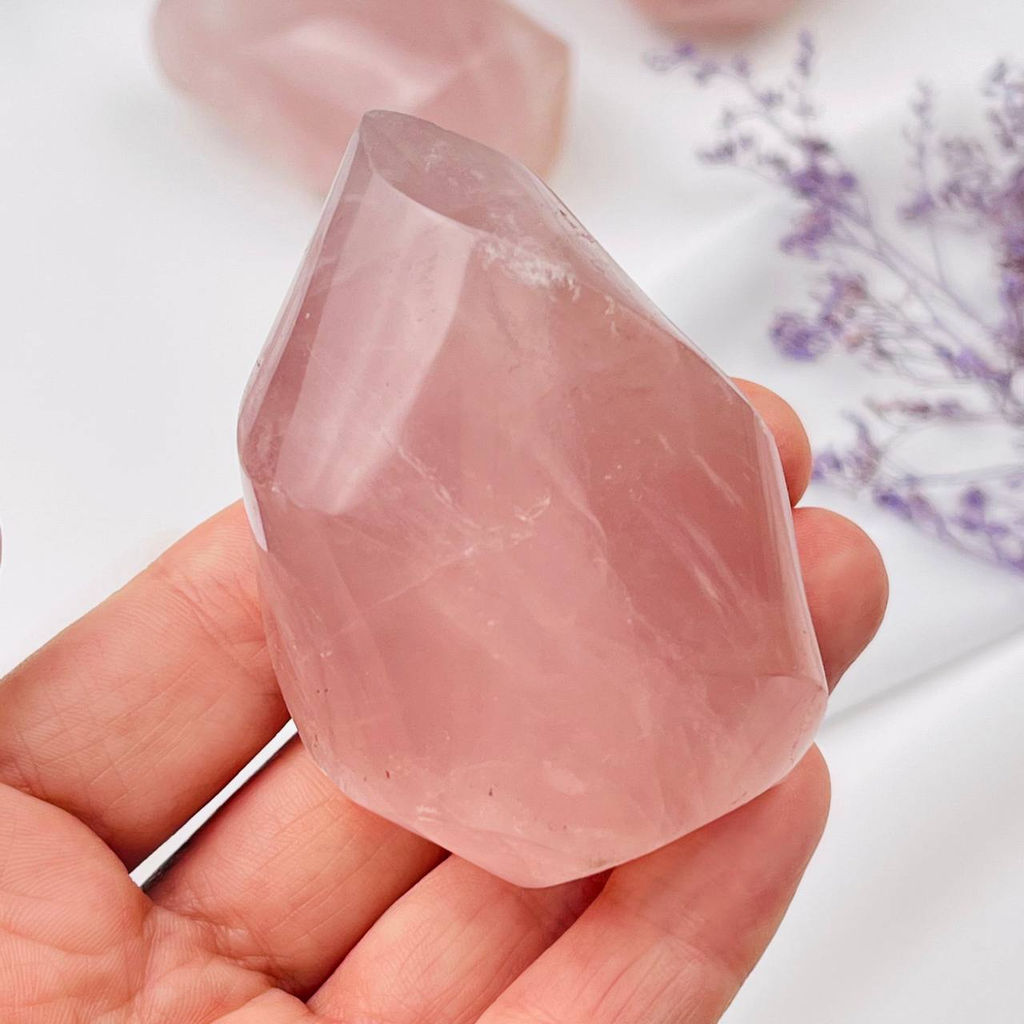 "Свеча" из Розового кварца