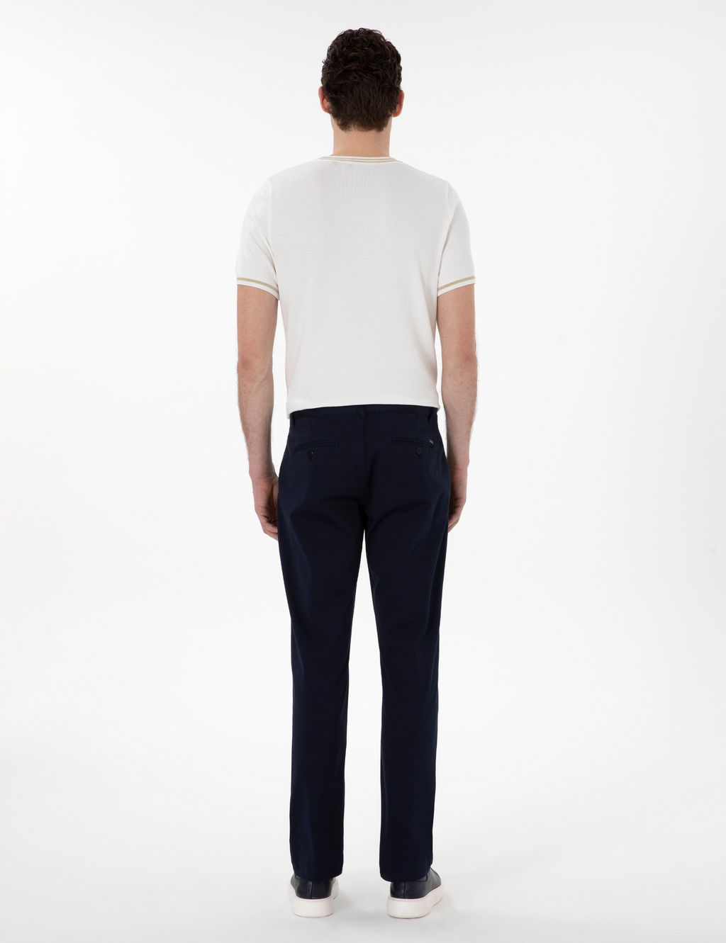 Lacivert Regular Fit Kanvas Pantolon