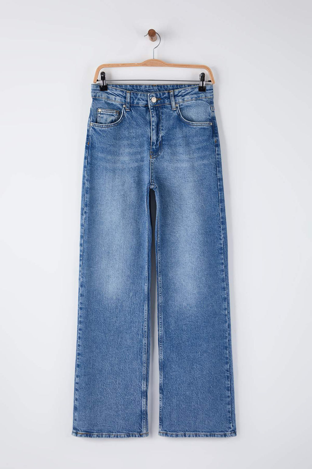 Mavi Yuksek Bel Wide Leg/Genis Paca Comfort Palazzo Jeans TWOAW26JE00252 - Trendyolmilla фото 5