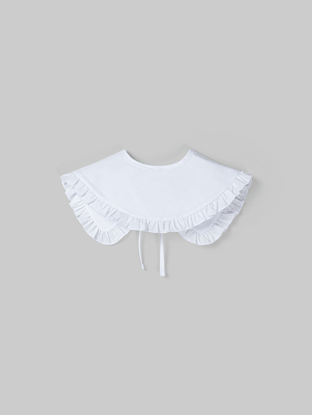 Воротник с рюшей Белый детский - Bungly фото 4
