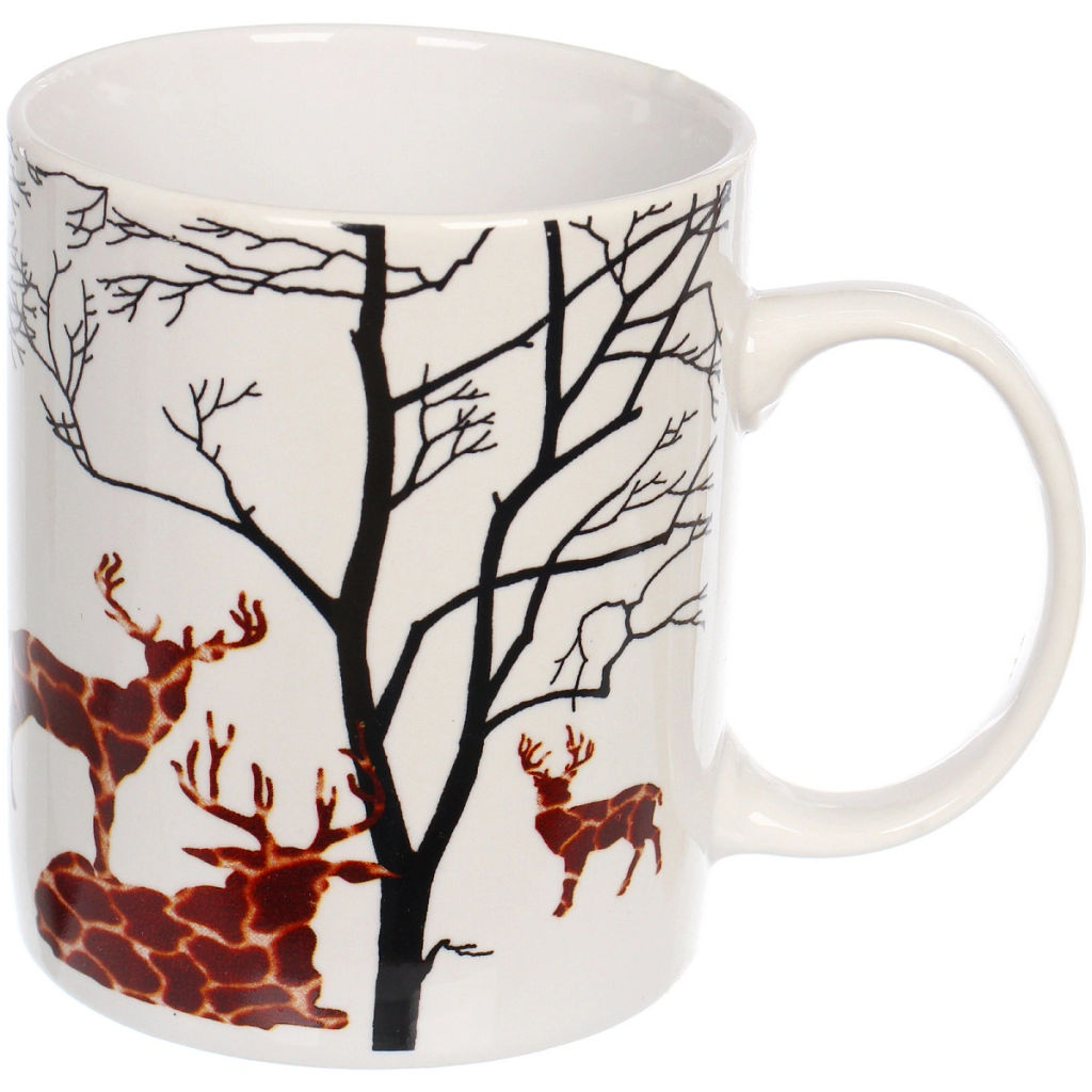 Цена за 2 шт. Кружка керамическая 330мл "Сафари парк", микс рисунков