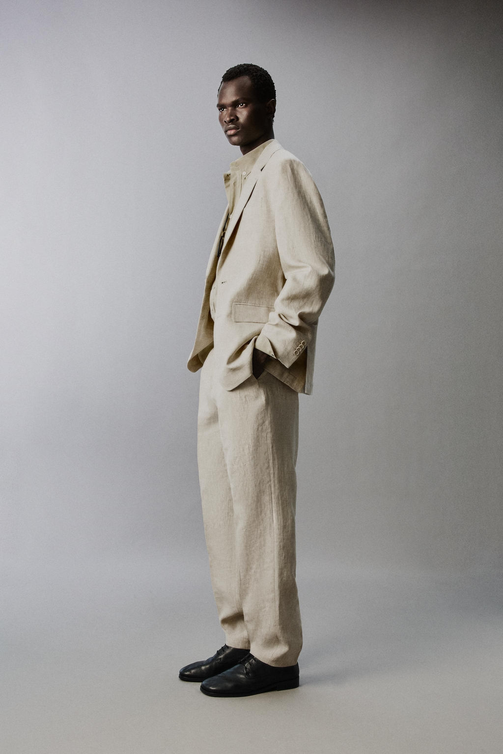 100% LINEN SUIT BLAZER - Zara фото 12