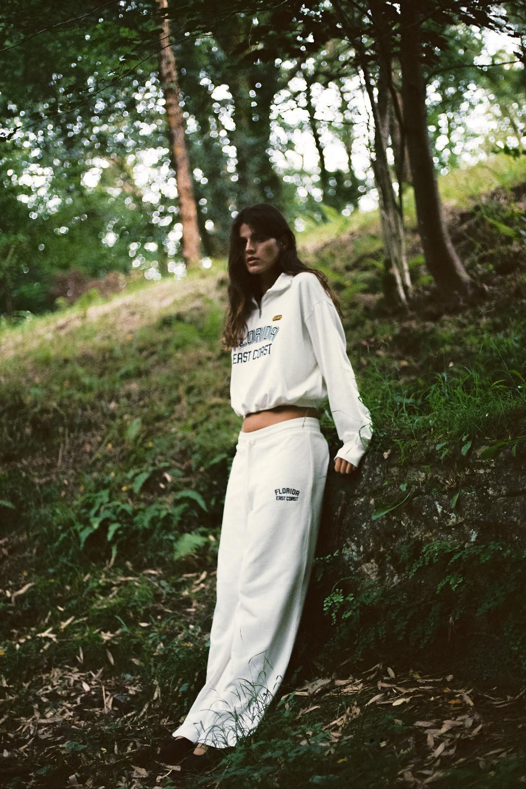 VARSITY STRAIGHT PLUSH TROUSERS - Zara фото 3