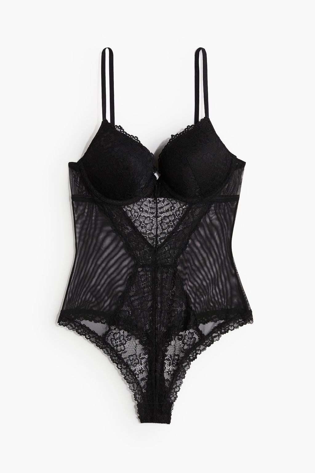 Body tanga de malla con push-up - H&m фото 5
