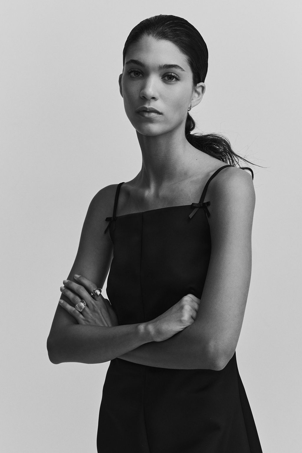 Vestido de sat?n con tirantes finos - H&m фото 4
