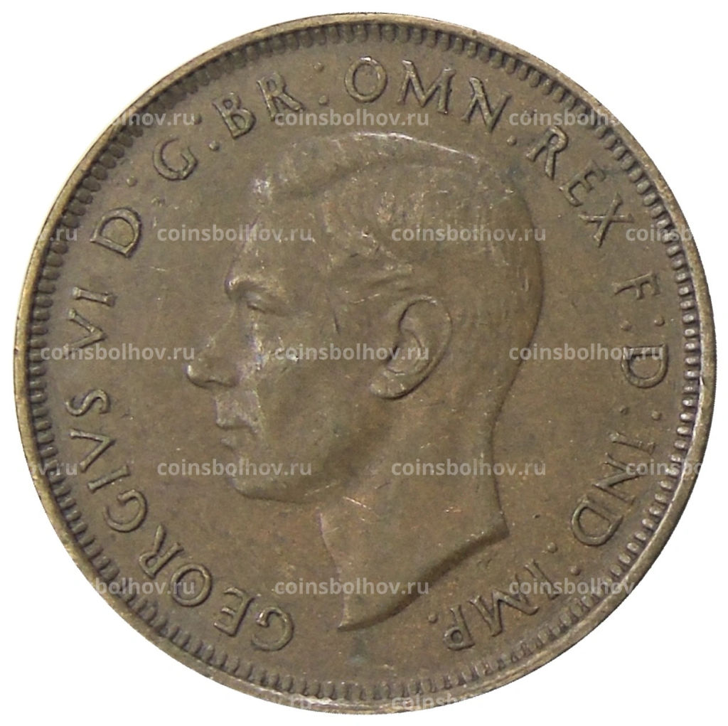 1/2 пенни 1938 года Австралия
