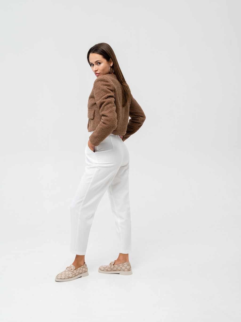 Лоферы туфли 172.1841be.Бежевый гуччи