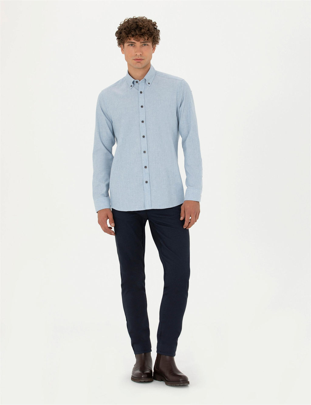 Mavi Regular Fit Uzun Kollu G_mlek - Pierre cardin фото 4