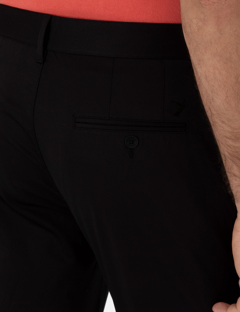 Siyah Slim Fit Pamuk Kar___ml_ Kanvas Pantolon - Cacharel фото 6