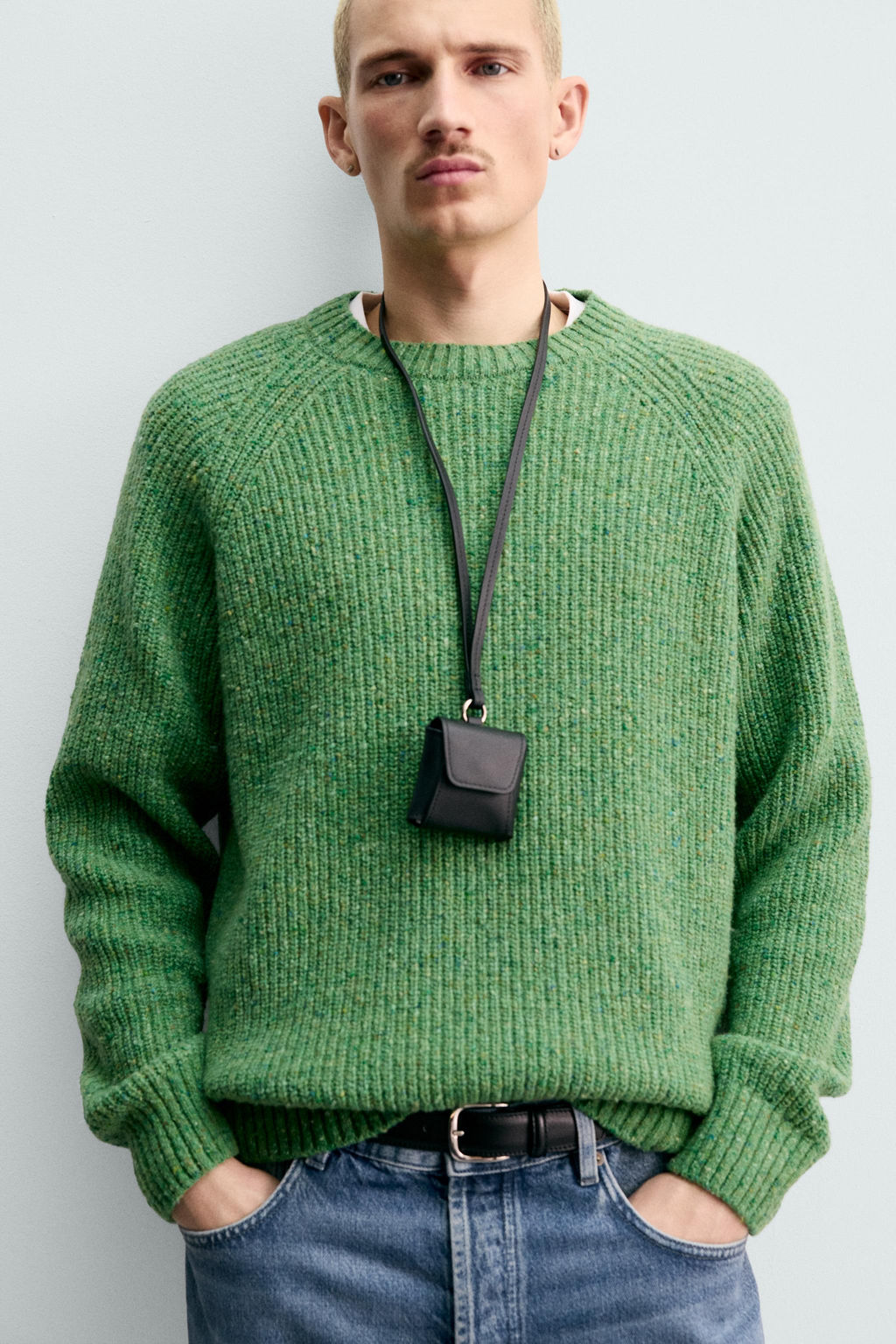 PURL KNIT FLECKED JUMPER - Zara фото 5
