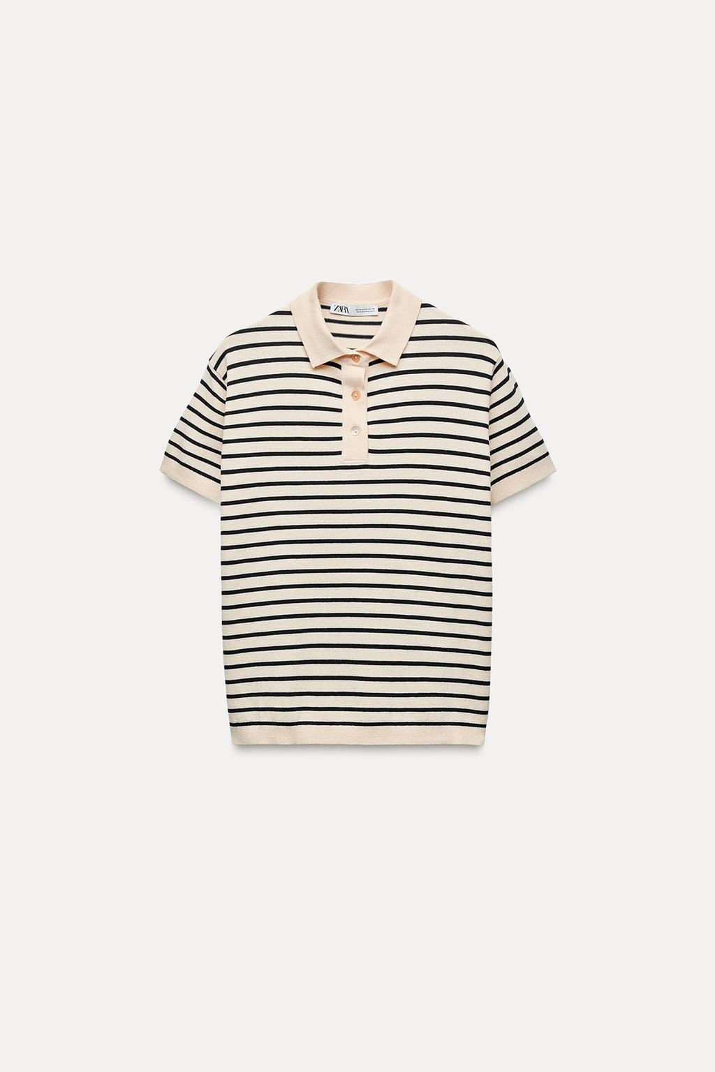 BASIC PLAIN KNIT POLO SHIRT - Zara фото 6