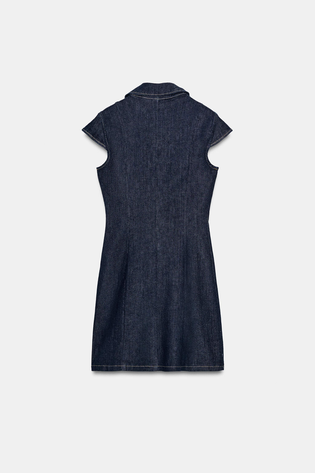 VESTIDO CORTO DENIM TRF / ?ndigo oscuro - Zara фото 6