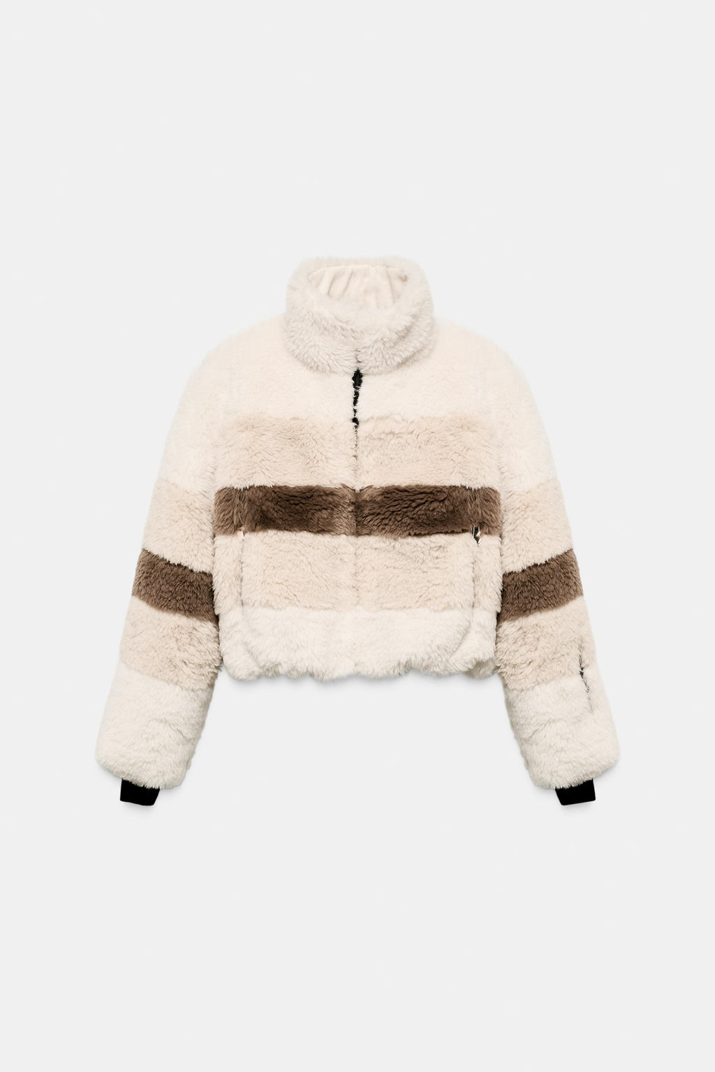 CROPPED FAUX SHEARLING COAT HEIQ XREFLEX RECCO® TECHNOLOGY SKI COLLECTION - Zara фото 18
