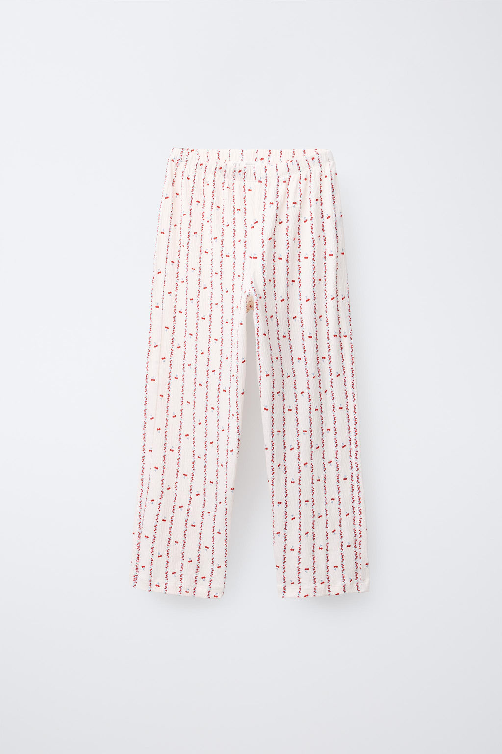 6-14 YEARS/ CHERRY AND FLOWER PRINT SHIRT AND TROUSERS PYJAMAS - Zara фото 4
