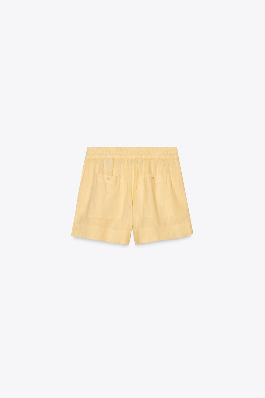 100% LINEN SHORTS ZW COLLECTION - Zara фото 6