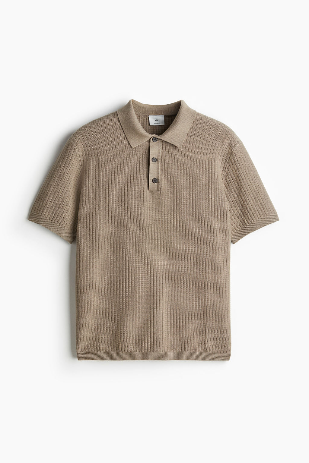 Polo en punto texturizado Regular Fit - H&m фото 13