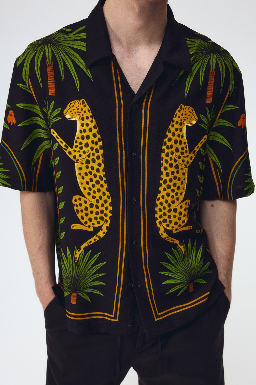 Camisa resort estampada Relaxed Fit - H&m фото 7