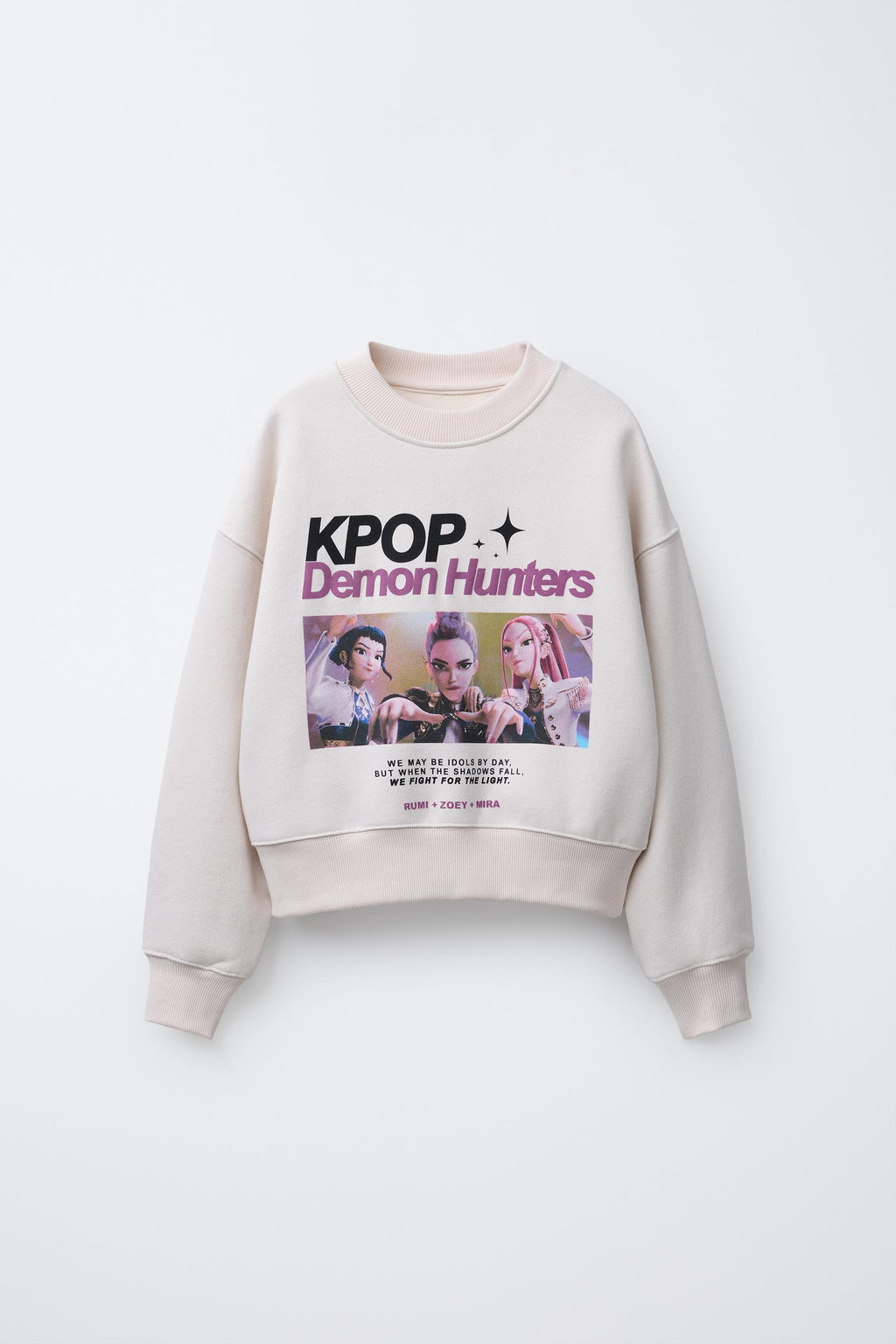 KPOP DEMON HUNTERS NETFLIX  PRINTED SWEATSHIRT - Zara фото 7