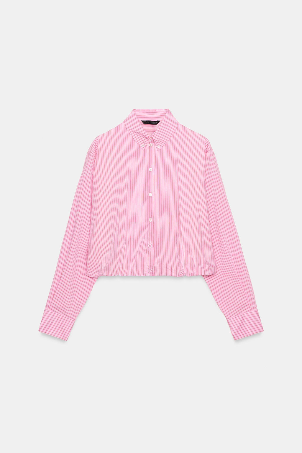 STRIPED POPLIN SHIRT WITH PUFF SLEEVES - Zara фото 11